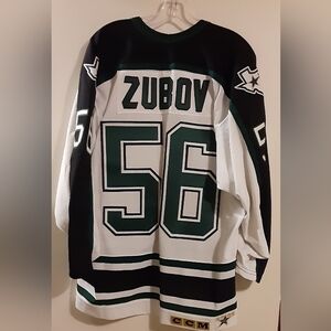 Vintage Sergei Zubov Dallas Stars home jersey